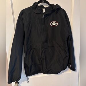 Champion Black Georgia Bulldogs Pack & Go Windbreaker Jacket